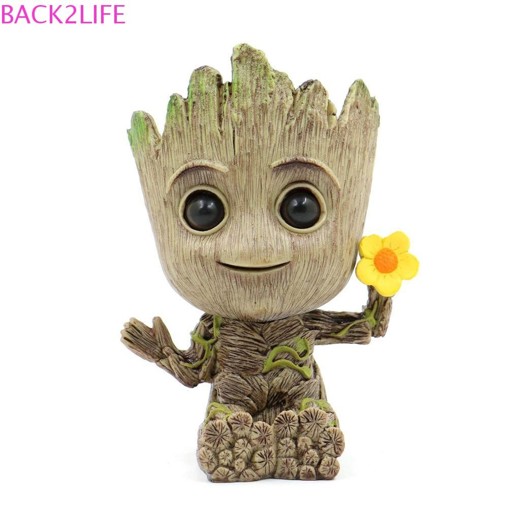 BACK2LIFE Groot Action Figure ของเล่นตกแต่งรถ Mini Groot Avengers ...