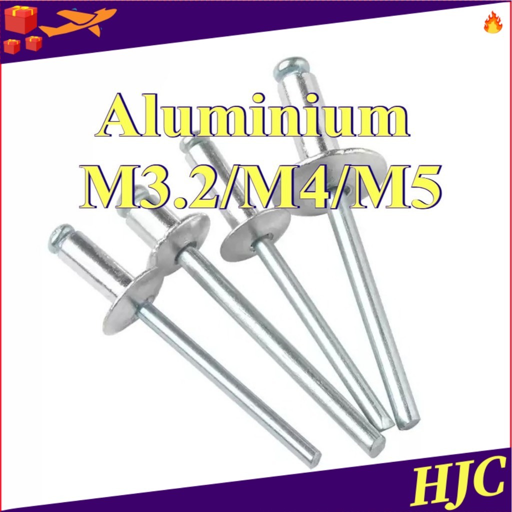 ตะปูยิง รีเวท ลูกยิงรีเวท หมุดย้ำ อลูมิเนียม / Blind Rivet aluminium M3 ...