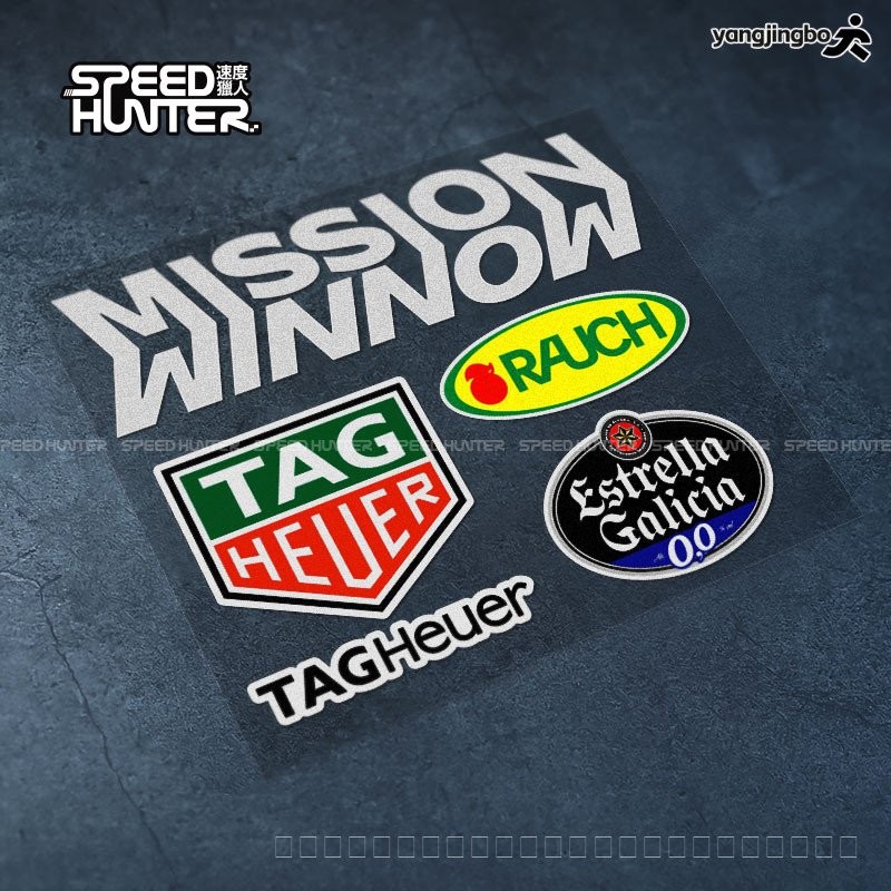 พร้อมสต็อก F1 Racing Series Sponsor สติ๊กเกอร์โลโก้ตกแต่งสติ๊กเกอร์ ...