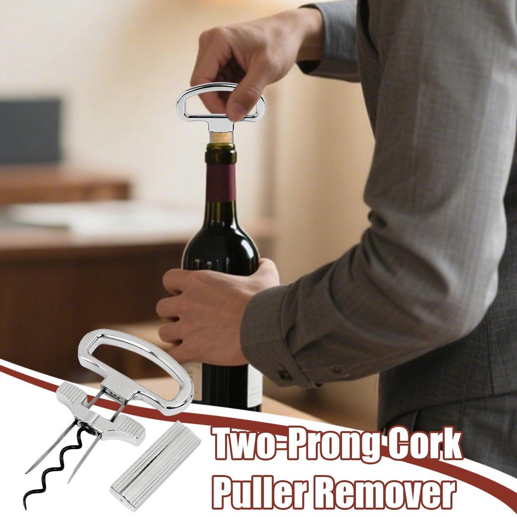 Professional สองง่าม Cork Extractor แชมเปญไวน์เปิด Corkscrew สําหรับ ...