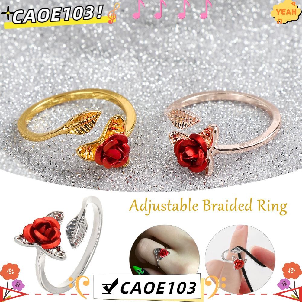Thimble Rose - ถักห่วงนิ้ยวัสดุคุณภาพ ออกแบบเหมือนดอกไม้ เพื่องานฝีมือ ...
