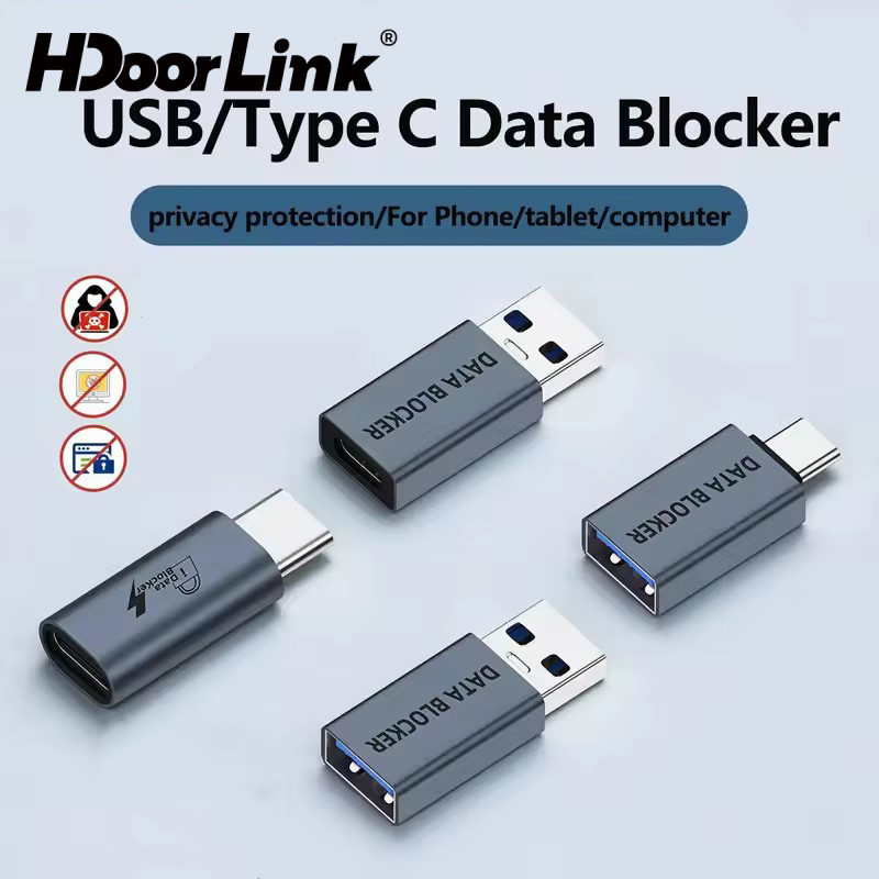 HdoorLink USB Data Blocker Anti Hacking ชาร์จเท่านั้นสะดวก Data Sync ...