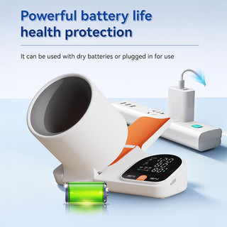 Máy đo huyết áp cánh tay kiểu hầm địa phương – Màn hình BP điện tử thông minh cho gia đình, tích hợp màn hình LED lớn