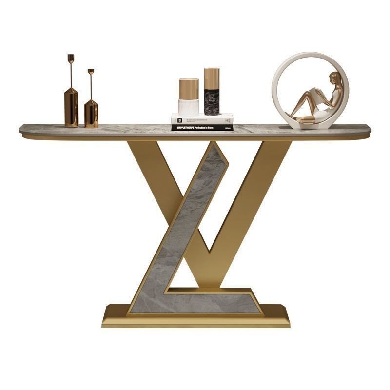 Entrance Table High-End ตารางทางเดินกลับผนังหรูหราหรูหรา Entrance Slate ...