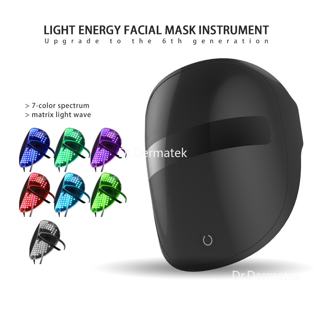 Advanced Photon LED Therapy Facial Mask 7 สี Light Therapy Mask สําหรับ ...