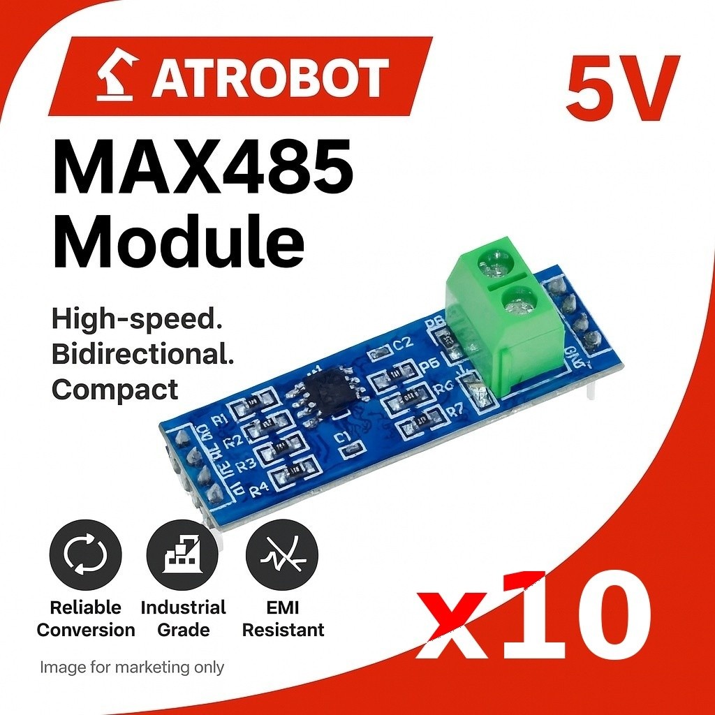 10 Sets – MAX485 RS485 to TTL โมดูลแปลงสัญญาณ 5V full-duplex | Shopee ...