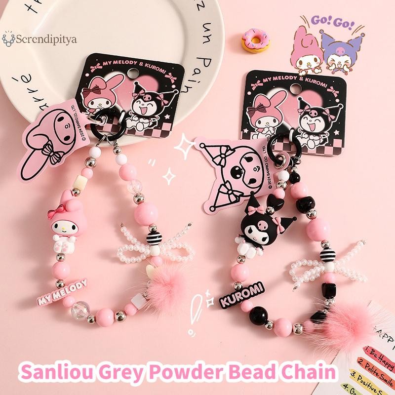 SEE Kawaii Sanrio Kuromi Key Chain My Melody Charm ลูกปัดโทรศัพท์จี้ ...