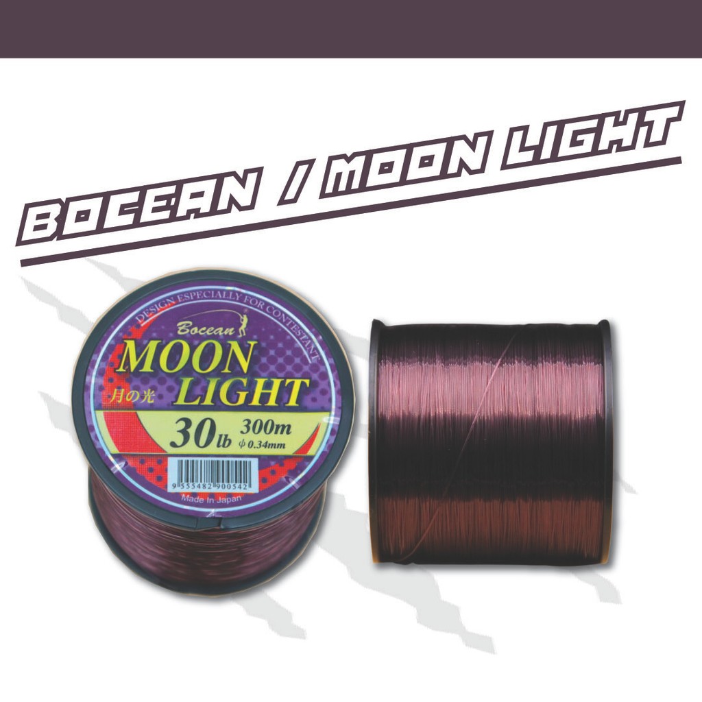 BOCEAN MOON LIGHT สายตกปลาไนลอน Spool สีม่วง tali tansi halus kut TALI ...
