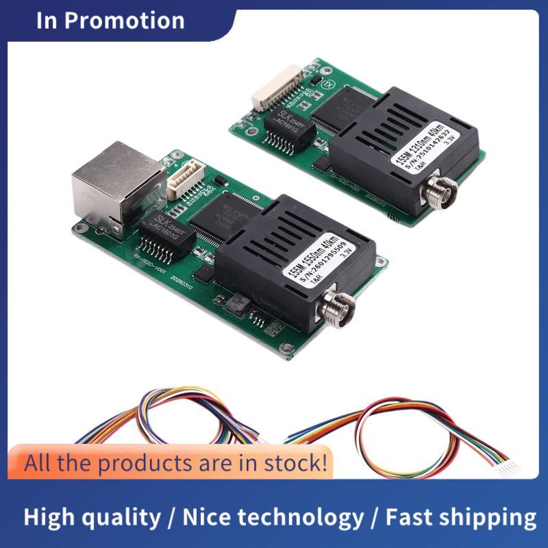 TTL 40KM Optical Transceiver Module TX/RX DC5.5-26V พร้อมพอร์ต RJ45 โด ...