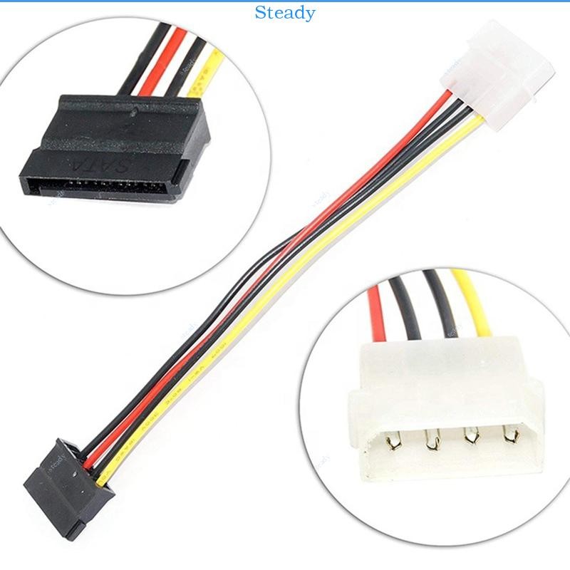 สายเคเบิลอะแดปเตอร์ไฟ 4Pins ขนาดใหญ่ 4Pin IDE Molex ถึง 15pin Series ...