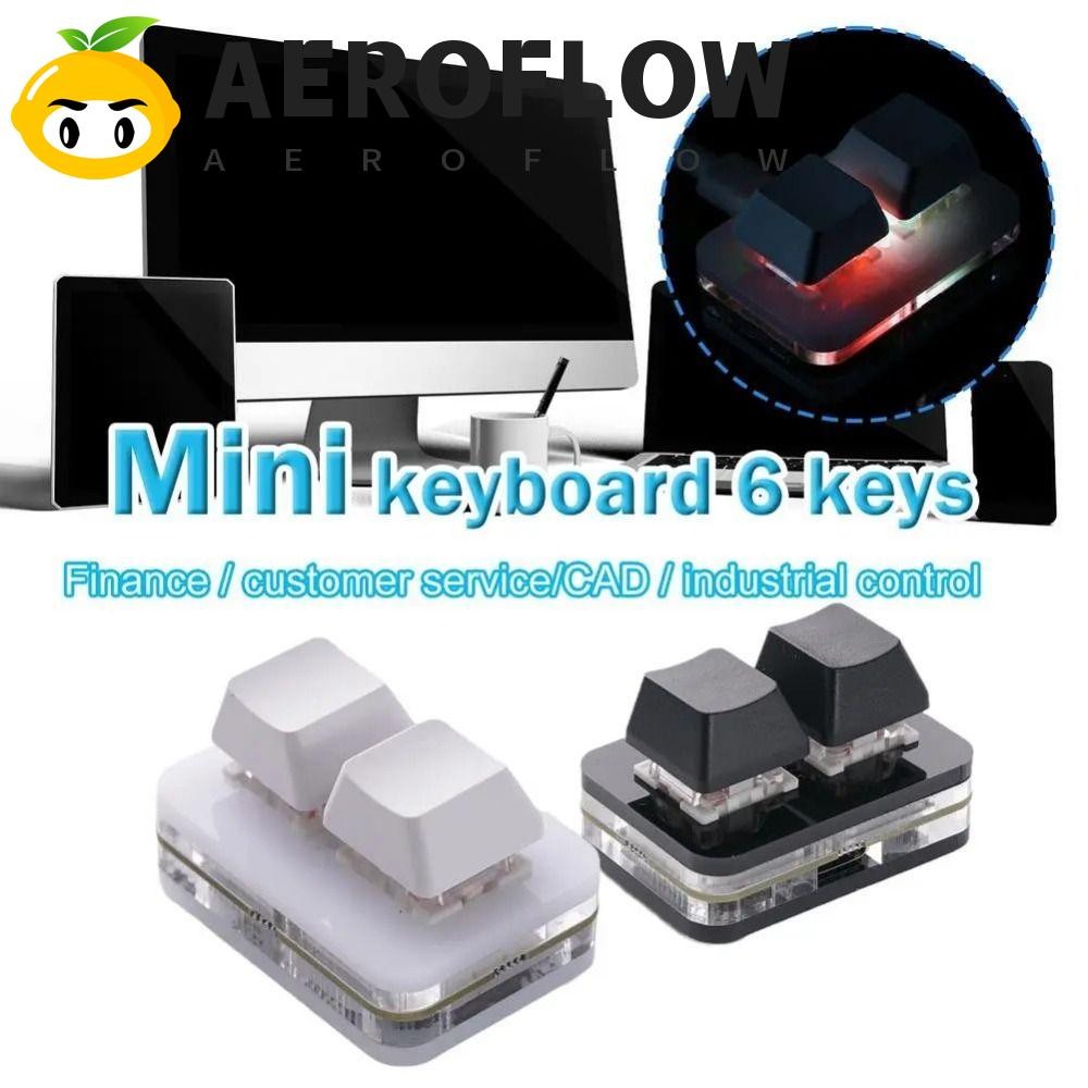 AEROFLOW Copy Paste Keypad,อะคริลิคMini Custom Mini 2 Keyปุ่มกด,อุปกรณ์ ...