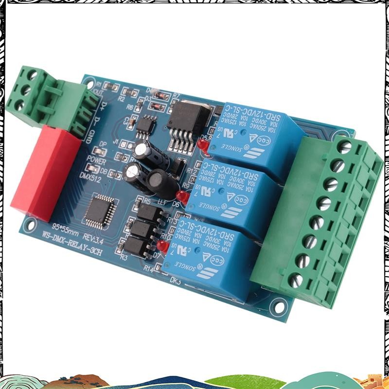 Super 3CH 512 RELAY OUTPUT, LED Dmx512 Controller Board, LED DMX512 ถอด ...