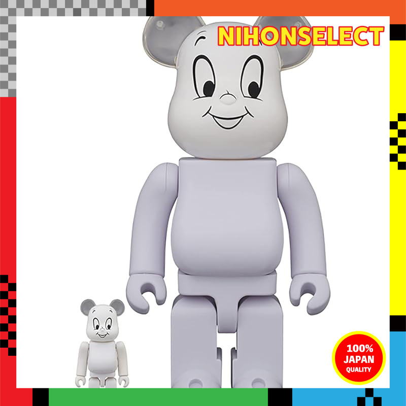 BE@RBRICK Bearbrick CASPER 100% & 400% Height approximately 70mm