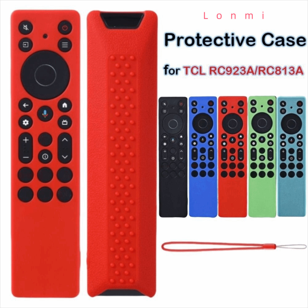 LONMI กันกระแทกรีโมทคอนโทรลสำหรับ TCL RC923A/RC813A พร้อมสายคล้อง ...