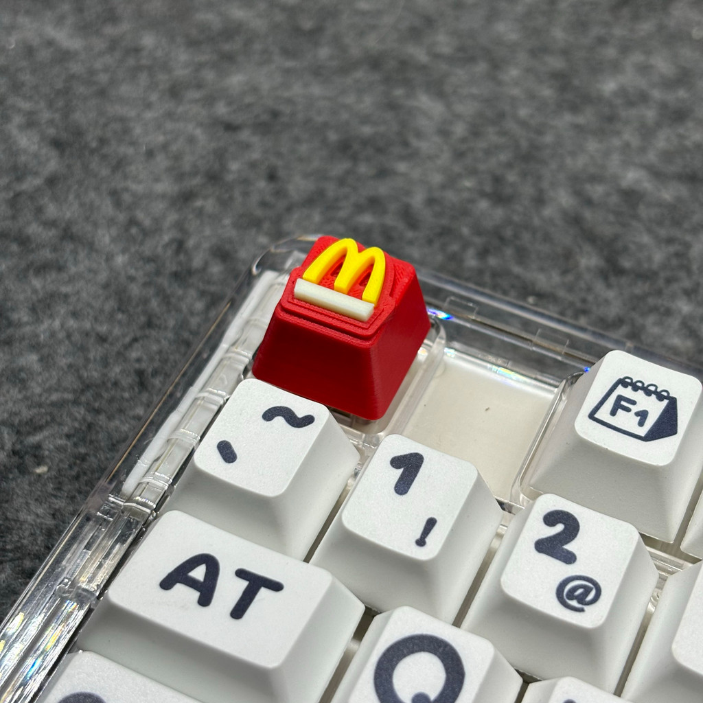 keycap keycaps แป้นพิมพ์เครื่องกลปุ่มกดแบรนด์แสงของ McDonald แป้นพิมพ์ ...