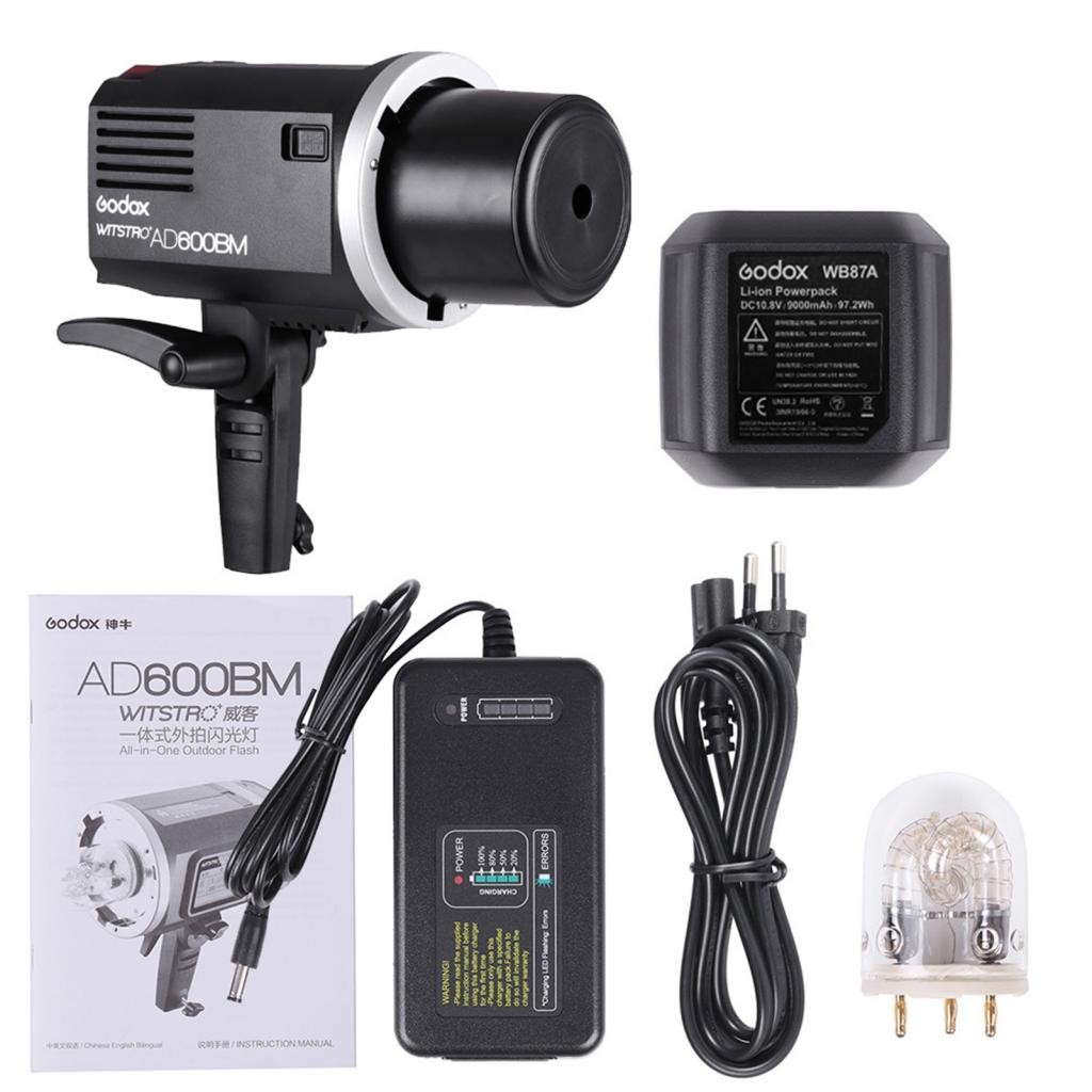 Flash Godox AD600BM II Da 600Ws Con Batteria | GN87, HSS 1/8000s E Luci Di Modellazione LED