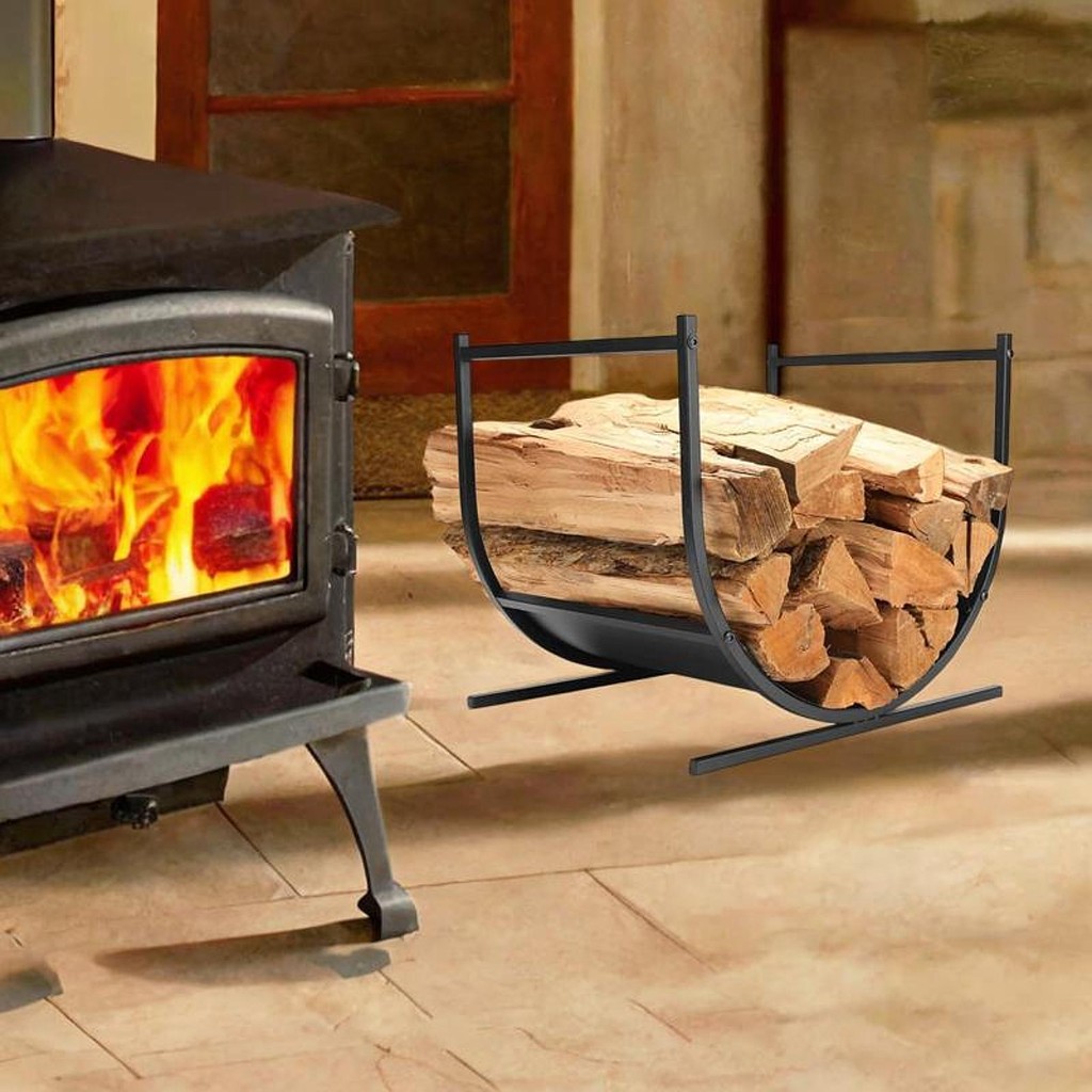 [Tachiuwa21] ชั้นวางไม้ฟืน Log Stacker Stand Fire Wood Pile Organizer ...