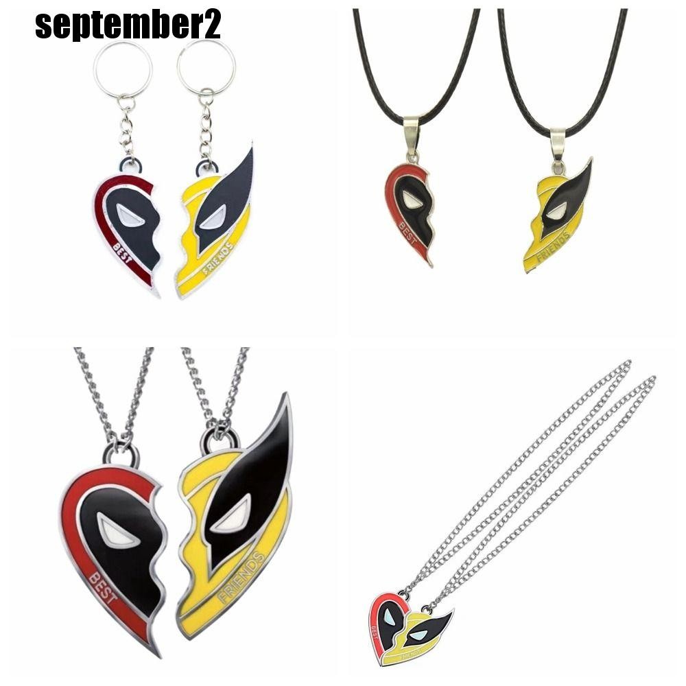 SEPEMBER การ์ตูนจับคู่จี้, Deadpool & Wolverine Marvel Superhero ...
