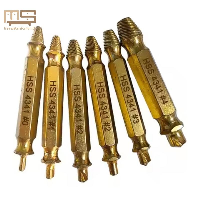 Tt เสียหายสกรู Extractor ชุด HSS เจาะ Bit Stripped Broken Remover ขนาด ...