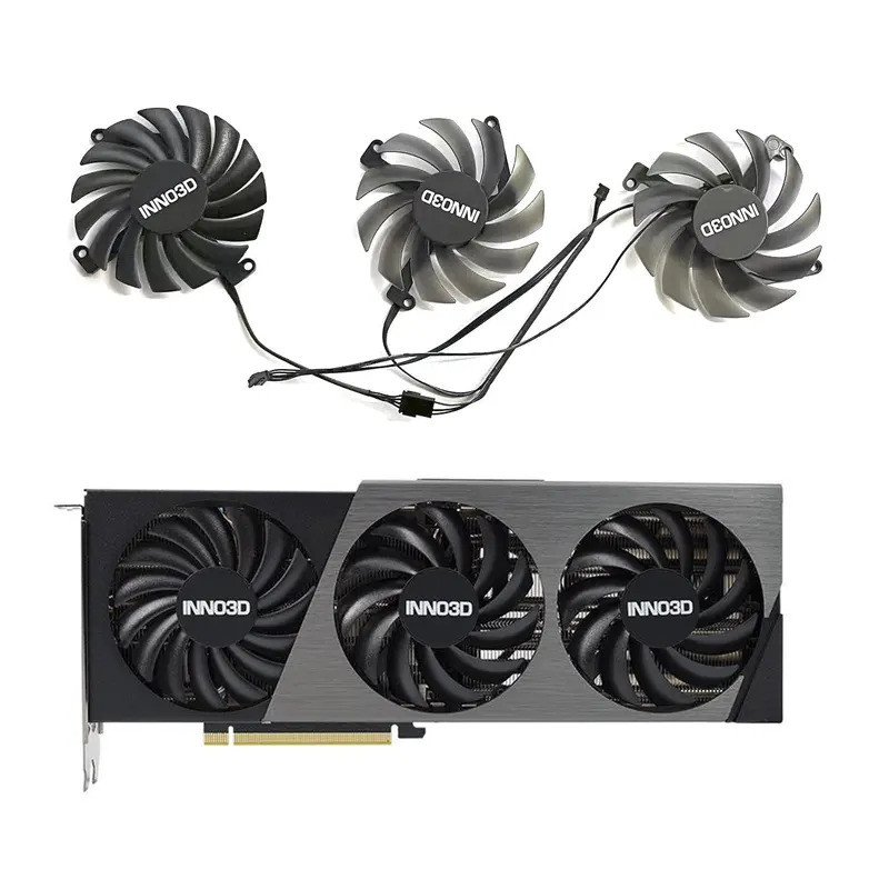 ใหม่ 3FAN 4PIN CF-12910S CF-12915S RTX4070 4070TI GPU พัดลมสําหรับ ...