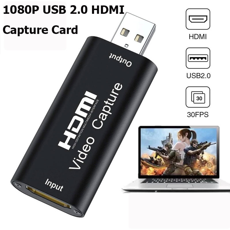 Video Capture Card การ์ดจับภาพวิดีโอเสียง 4K HDMI เป็น USB 2.0 FR PS4 ...