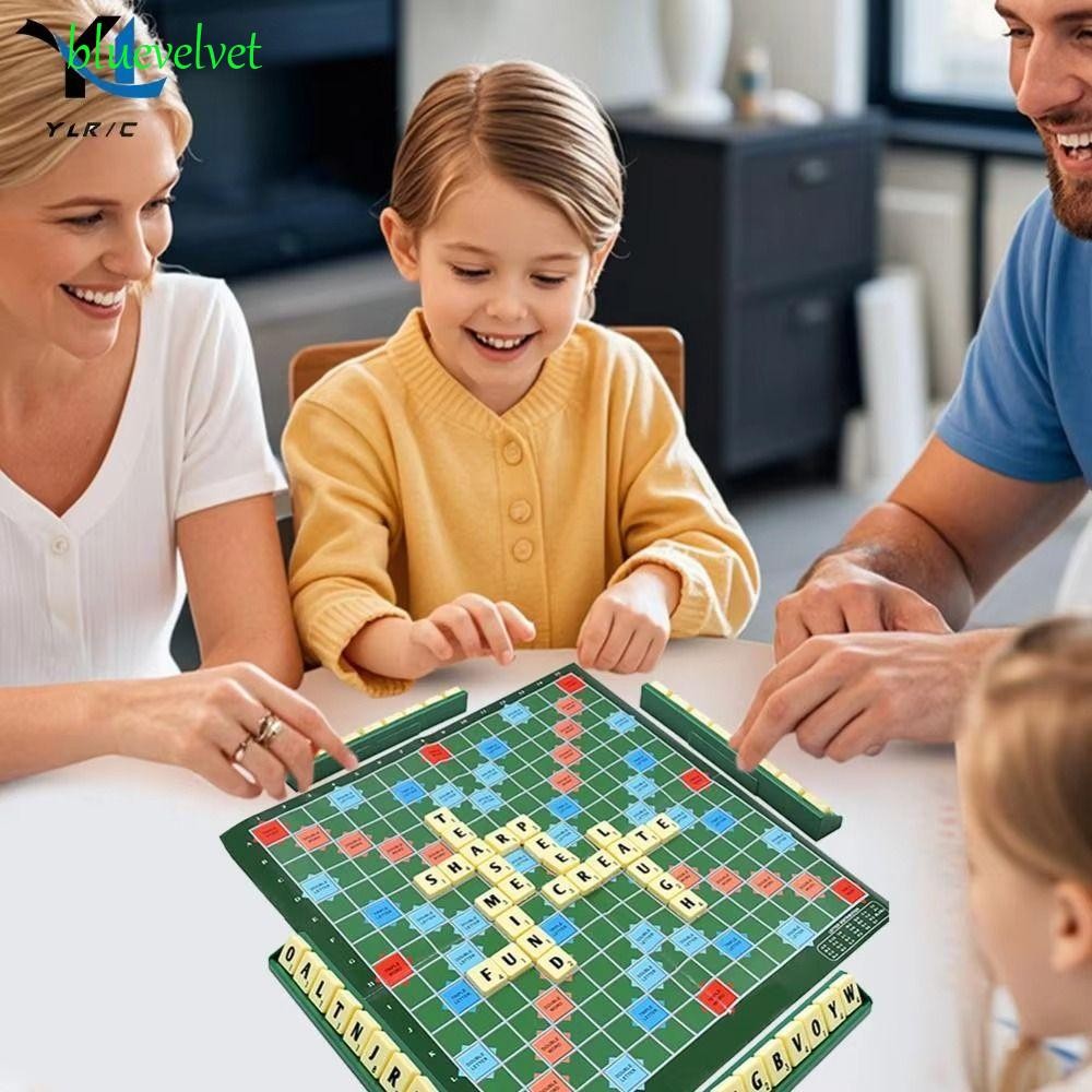BLUEVELVET Scrabble Board Game, English Spelling เรียนรู้ปฏิสัมพันธ์ ...