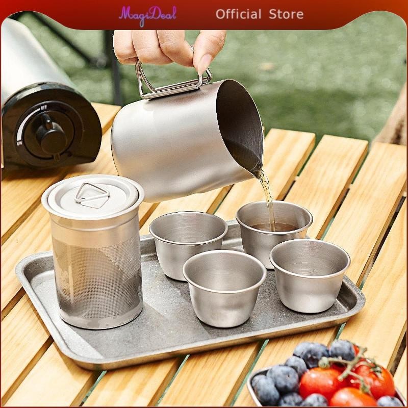 MagiDeal Titanium Tea Set หม้อชา Kung Fu แบบดั้งเดิมสําหรับ Office ...