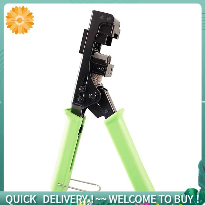 RJ45 Cat5 Cat5e Cat6 Key Stone Jack คีม RJ45 Crimping TOOL 90 องศา ...