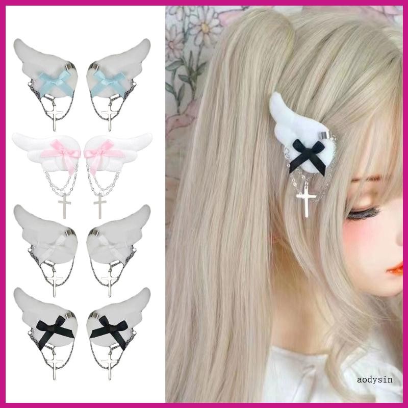 กิ๊บติดผม Goth Wings สำหรับสาวหวาน ใช้ได้ในงานปาร์ตี้และสไตล์โกธิก ...