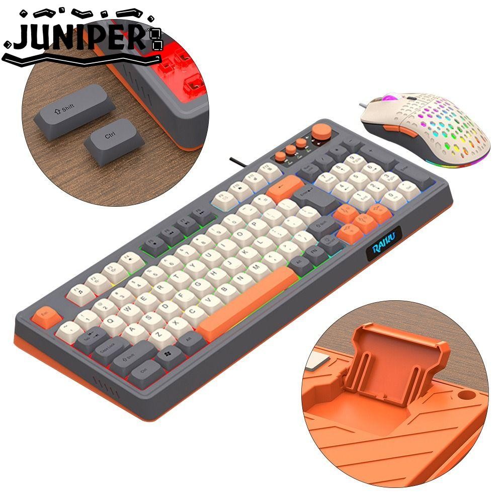 JUNIPER RAID T98 คีย์บอร์ด, คีย์บอร์ดเมาส์ชุด, การเชื่อมต่อ USB 98 เค้า ...