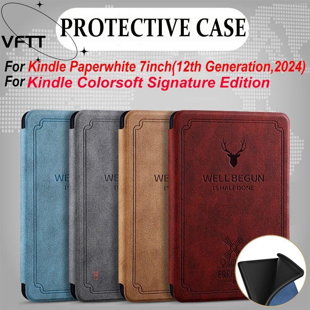 VFTT E-Reader , Anti-scratch Auto Sleep/Wake Colorsoft Cover ...