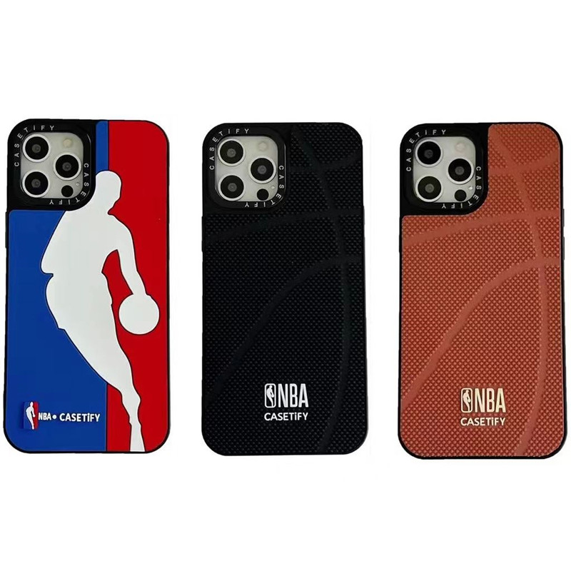 3D นูน NBA บาสเกตบอลรูปแบบกีฬาสําหรับ iPhone 17 16 15 13 14 12 11 Pro ...