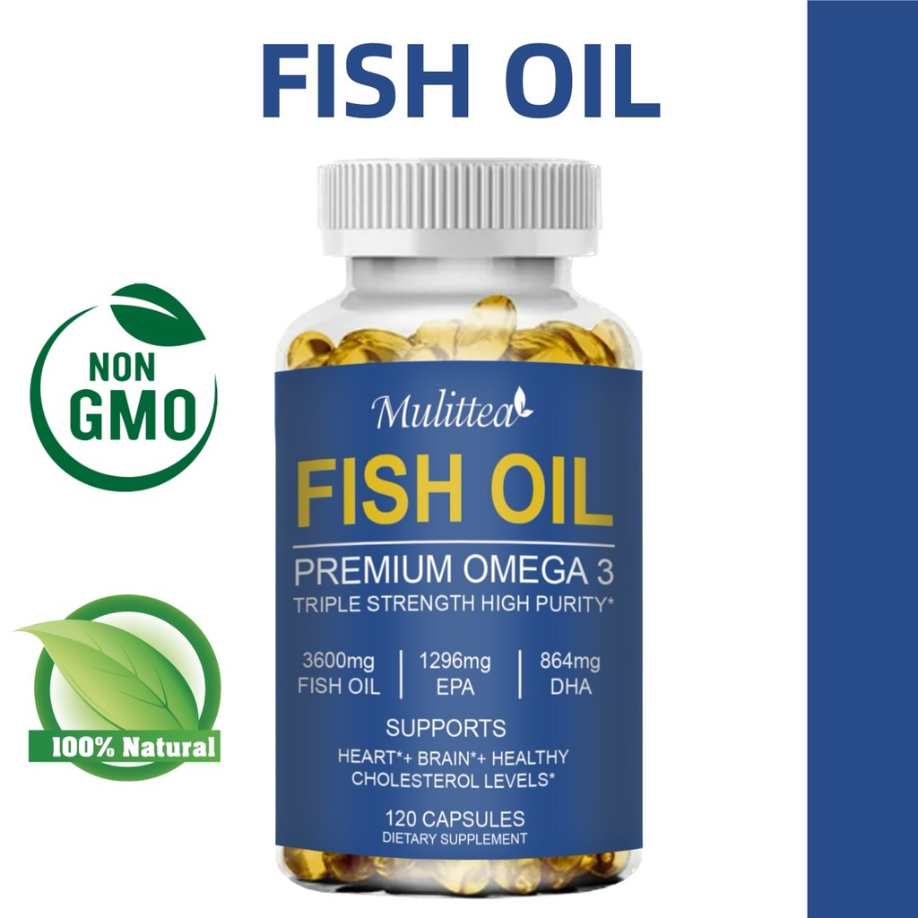 MULITTEA Omega-3 Fish Oil Capsules-ช่วยพัฒนาความจำ ความสามารถในการเรียน ...