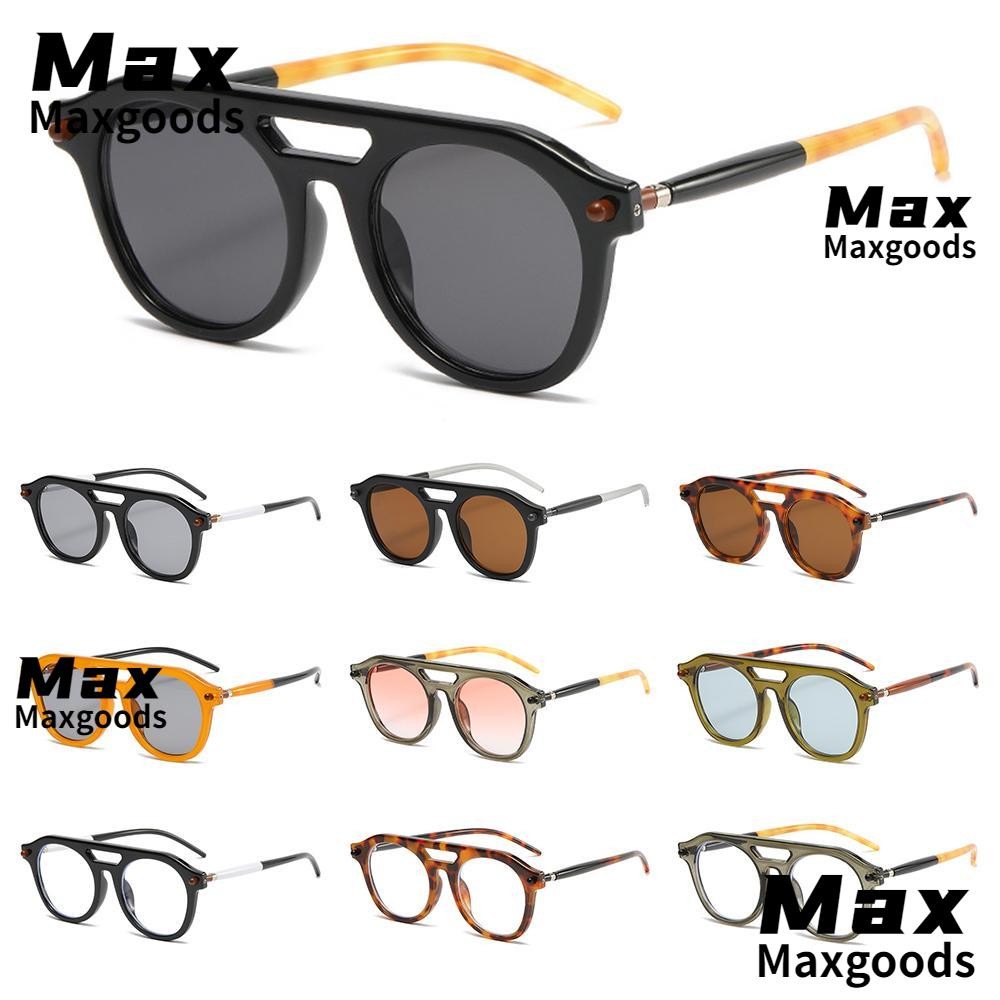 MAXG Pilot Round แว่นกันแดด สไตล์วินเทจปังค์ยุค 70s สีส้ม สำหรับทั้ง ...