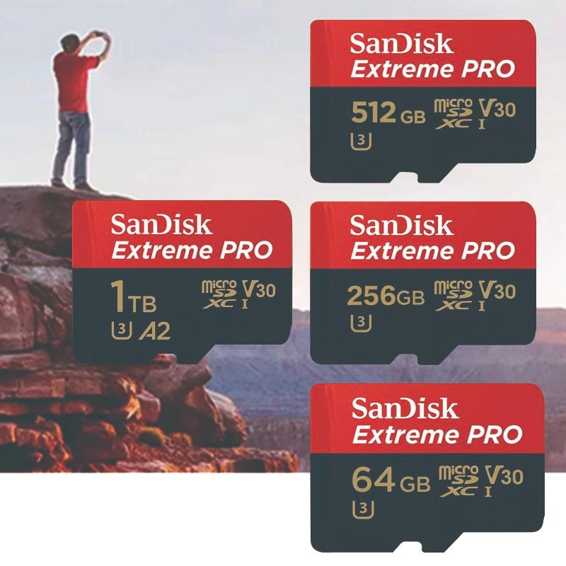 128GB 256GB 512GB 1TB Micro SD Card sandian Extreme Pro SDSQXCD-128G ...