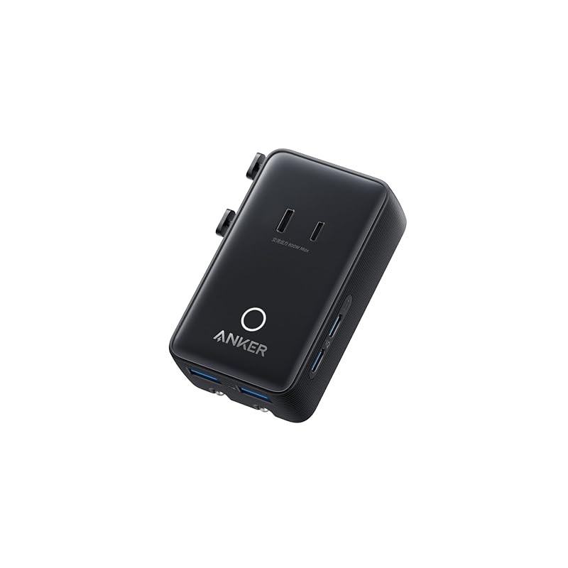 Anker Nano Travel Adapter (5-in-1, 20W) Universal Travel Plug with USB ...