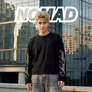 Henley  เสื้อเฮนลีย์ แขนยาวสกรีนลาย Thailand