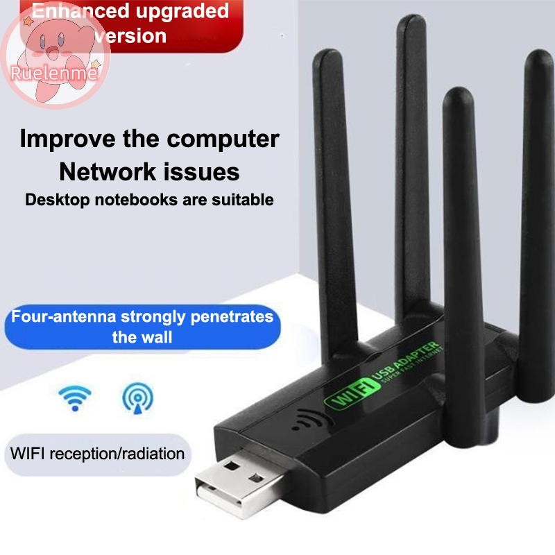Uelenme เครื่องขยายสัญญาณ WiFi Wireless Extender Amplifier Network ...