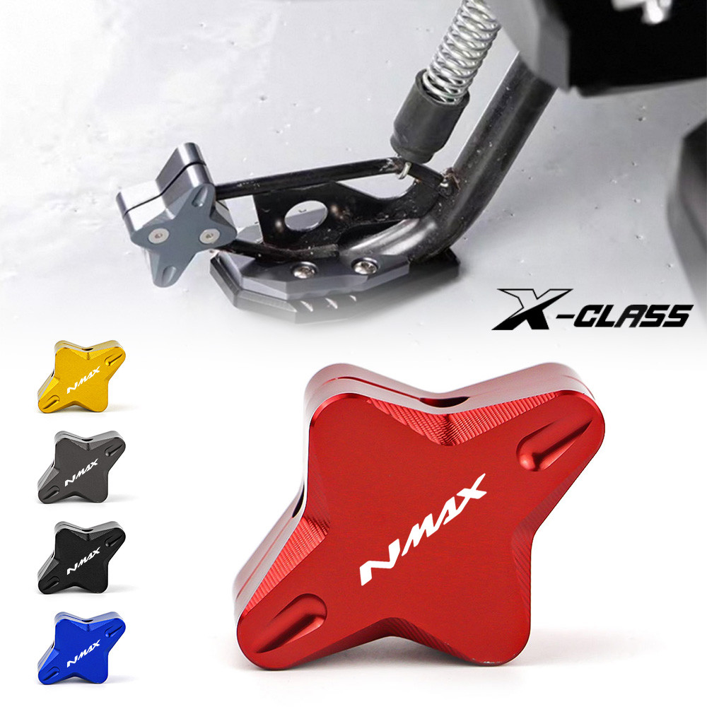 สําหรับ YAMAHA Nmax v2 v3 CNC Kickstand Pad CNC ขาตั้งด้านข้างรองรับ ...