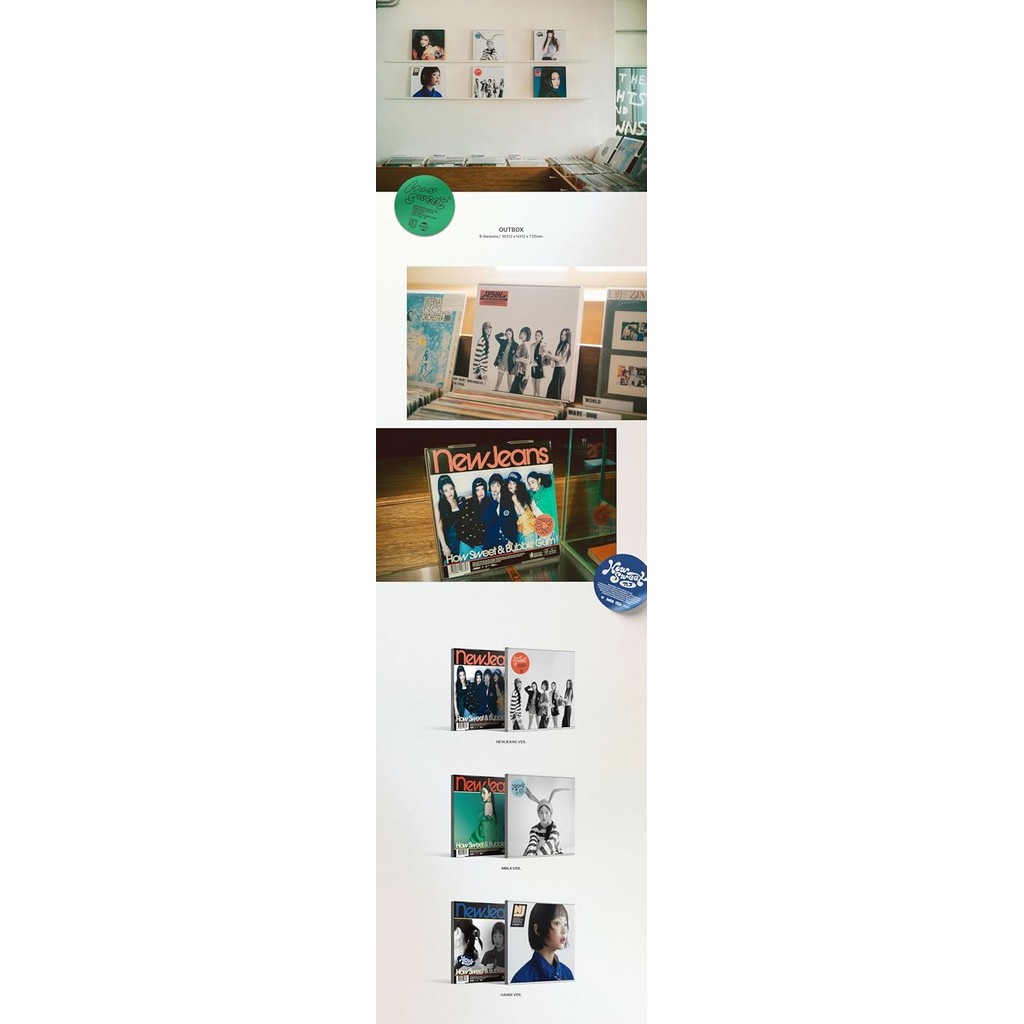 NewJeans How Sweet Double Single Album (Weverse POB) - Versione Standard O Weverse Album, Contatore Hanteo