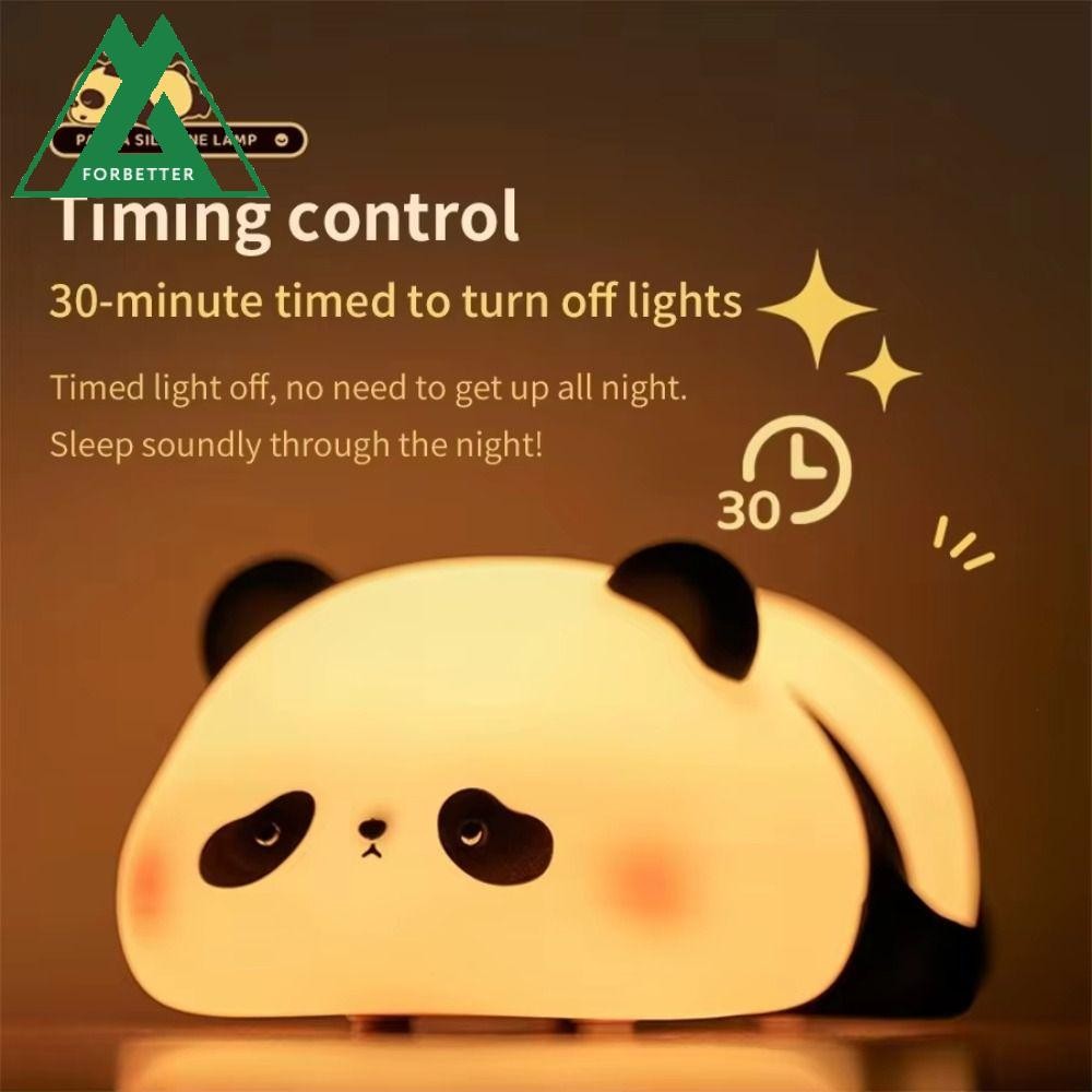 FORBETTER Panda Pat Night Light, Ambient Light Soft LED Panda โคมไฟ ...