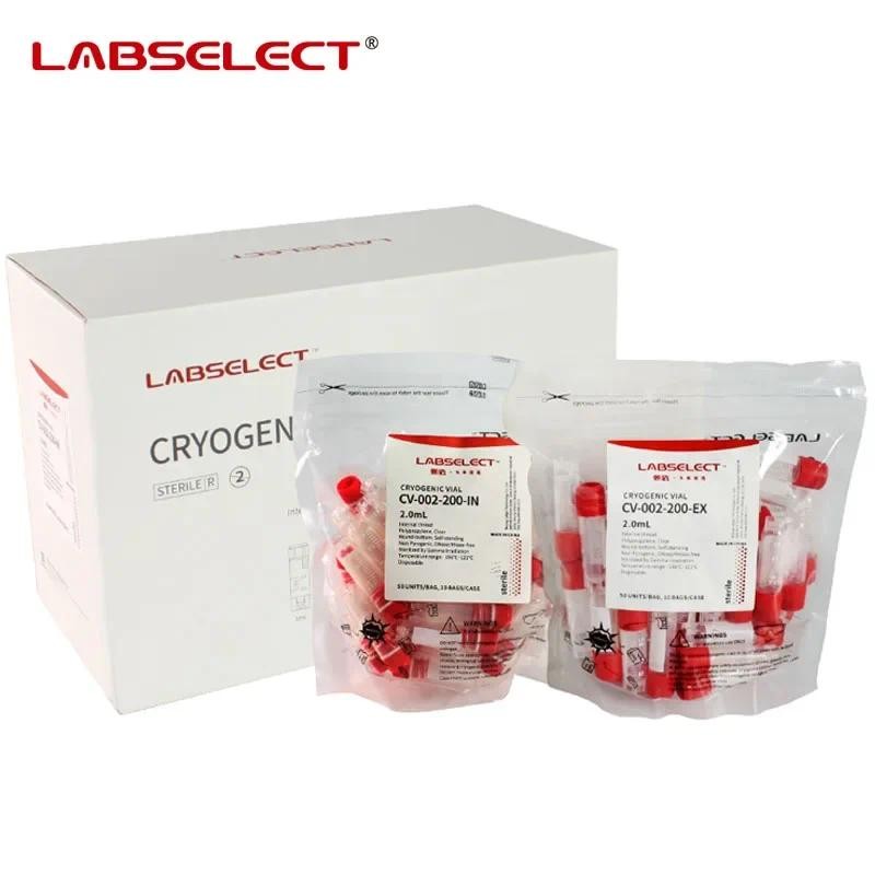 50 ชิ้น LABSELECT Lab PP เซลล์ Cryopreservation Tube 2.0ml ฆ่าเชื้อ ...
