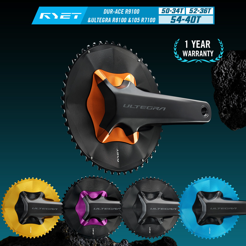 RYET Aero Design Road Bike Chainring สำหรับระบบขับขี่ Shimano Dura-Ace ...