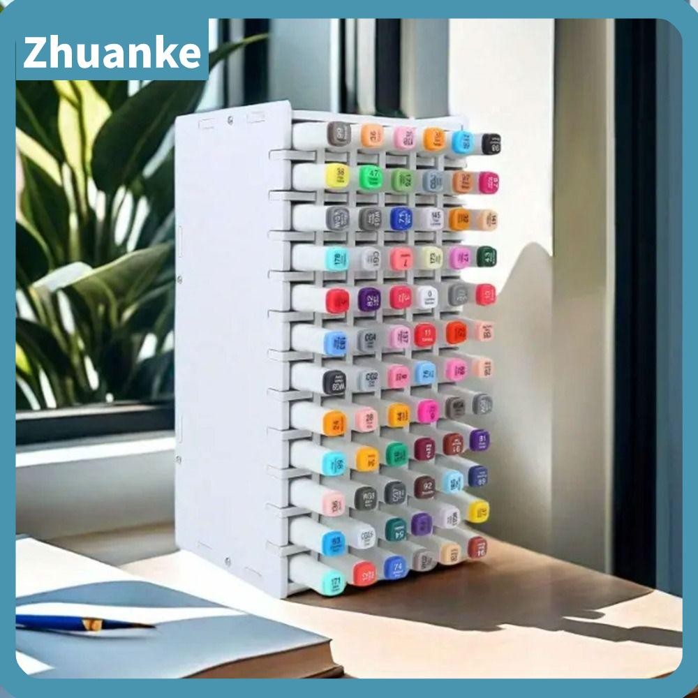 ZHUANKE Art Marker Rack,ขนาดใหญ่ความจุ PVC MARKER ปากกา,หลายช่อง 72/120 ...