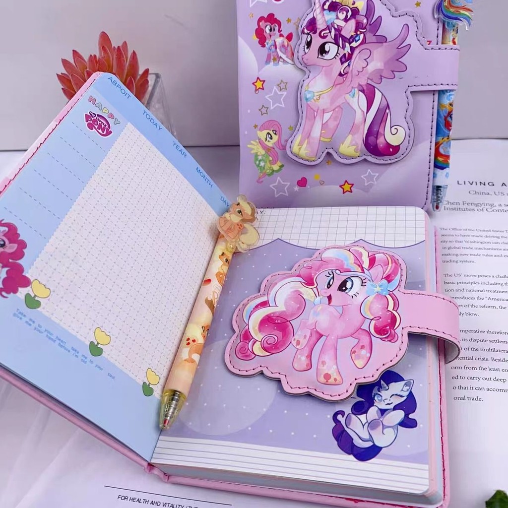 Kapibara Magnetic Buckle Handbook Set My Little Pony Notebook Notepad ...
