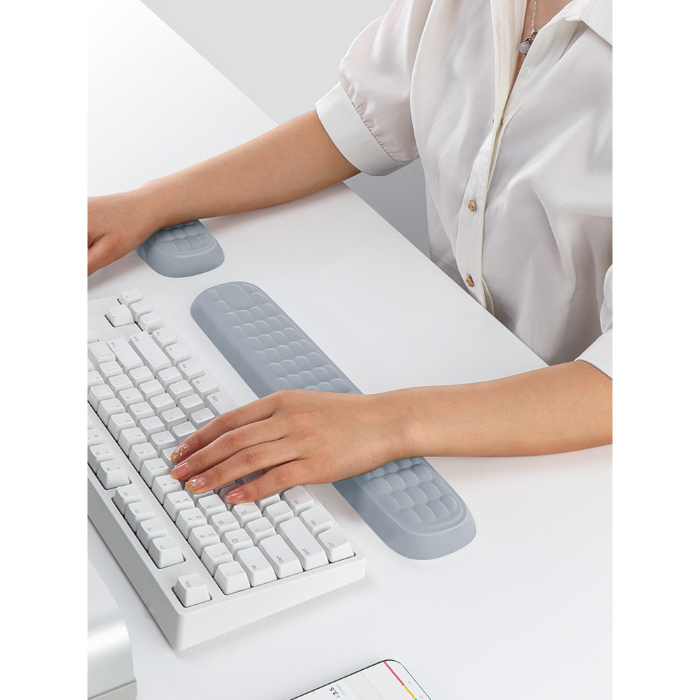Pinxin Mechanical Keyboard Hand REST Hand Rest Memory Foam Mouse Pad ...