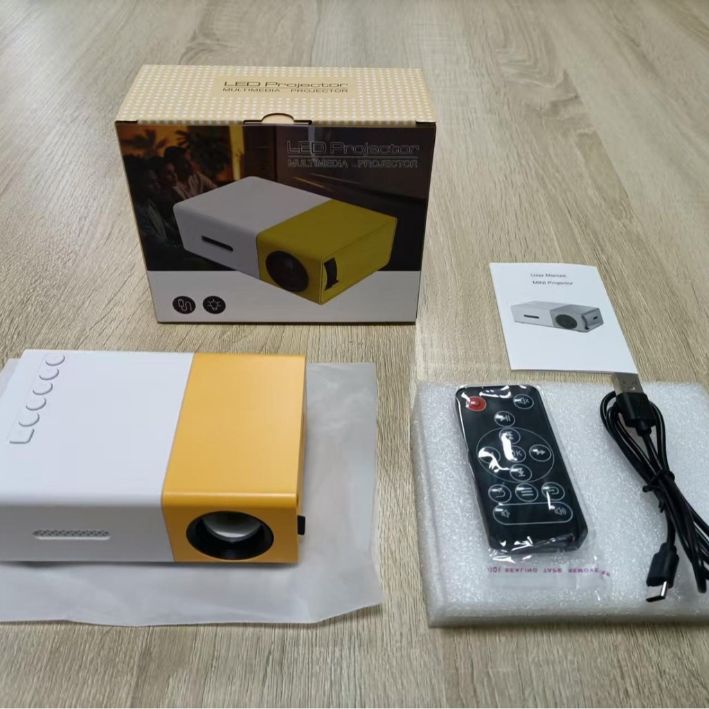Cross-Border YG300 Mini Mini Projector Outdoor led แบบพกพาขนาดเล็กความ ...