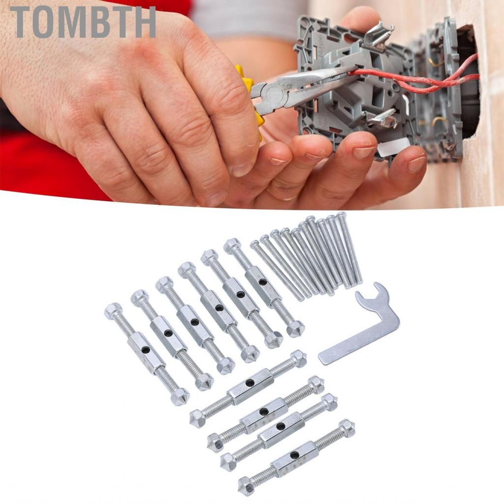 Tombth เครื่องมือซ่อมกล่อง Junction Tools Strut Wall Switch Switch Set ...