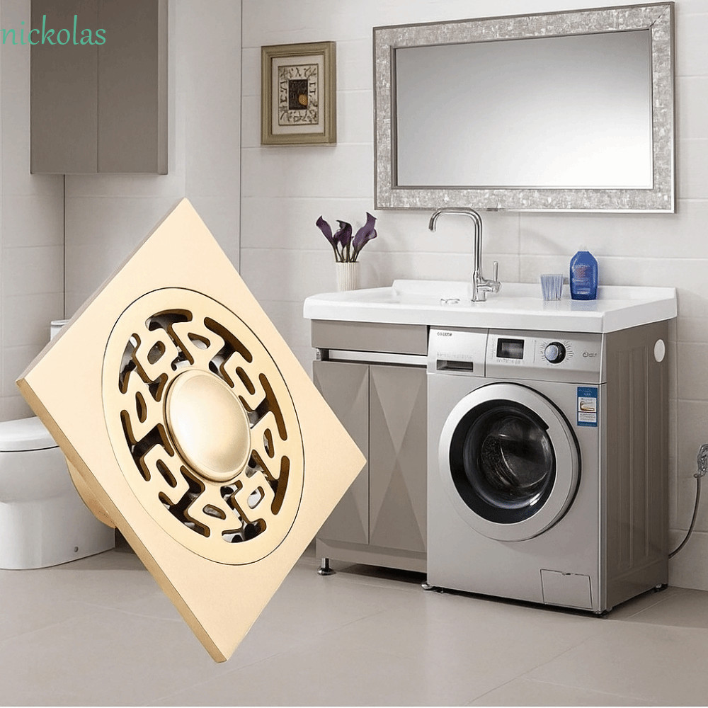 NICKOLAS ท่อระบายน้ําอาบน้ําสี่เหลี่ยม, ท่อระบายน้ําชั้น Rust-proof ...