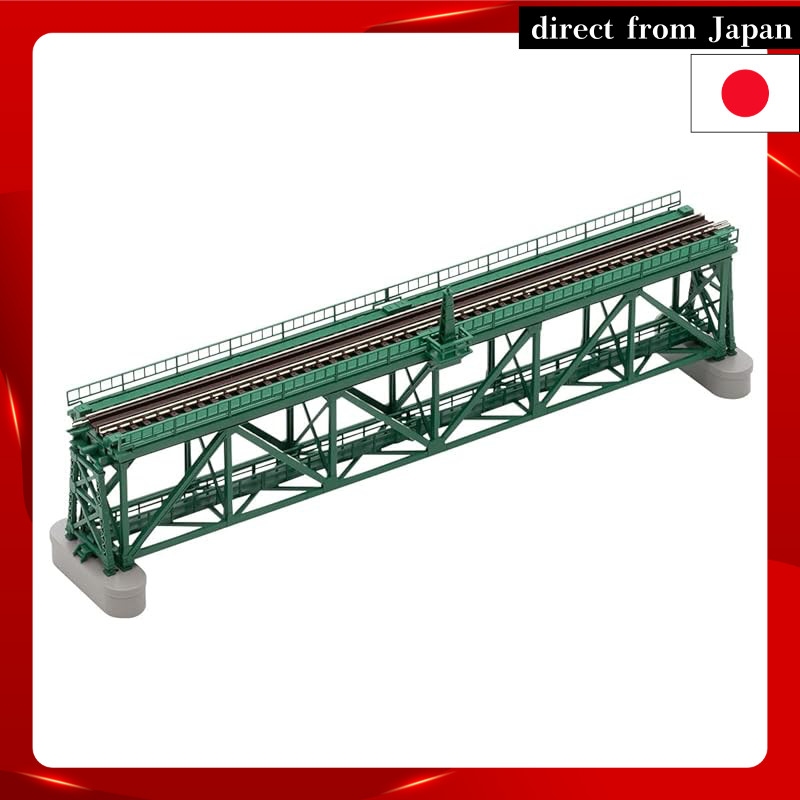 TOMIX N Gauge Elevated Single-Line Truss Bridge S280 (F) Dark Green ...